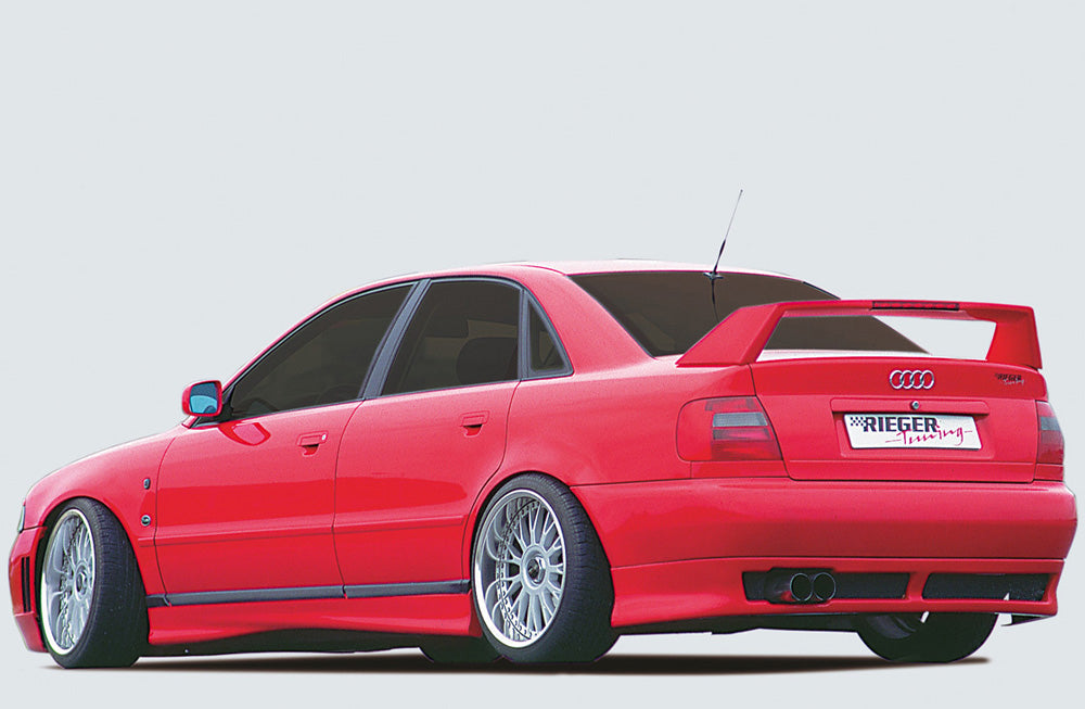 Audi A4 (B5) Rieger Heckflügel mit 3. Bremsleuchte, PUR, 
Montagezubehör, ABE