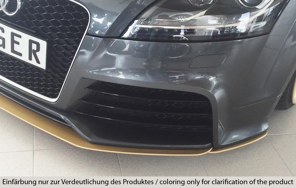 Audi TT RS (8J) Rieger Spoilerschwert seitlich links für orig. Frontschürze Audi TT RS (8J) links, für orig. Frontschürze, ABS, 
inkl. Montagezubehör, Gutachten