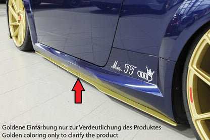 Audi TT (8J-FV/8S) Rieger Seitenschwelleransatz nur für S-Line-Schweller auch TTS / TT-RS links, für orig. Seitenschweller, ABS, für Fzg. mit S-Line Exterieur, 
inkl. Montagezubehör, Gutachten
