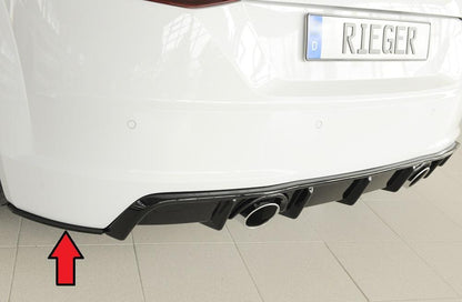 Audi TT (8J-FV/8S) Rieger Heckschürzenansatz seitlich links nur für orig. Heckschürze, inkl. TTS links, für orig. Heckschürze, ABS, für Fzg. mit S-Line Exterieur, 
inkl. Montagezubehör, Gutachten