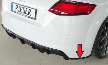 Audi TT (8J-FV/8S) Rieger Heckschürzenansatz seitlich rechts nur für orig. Heckschürze, inkl. TTS rechts, für orig. Heckschürze, ABS, für Fzg. mit S-Line Exterieur, 
inkl. Montagezubehör, Gutachten