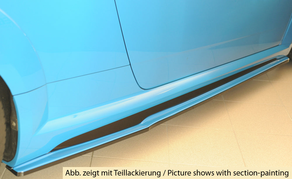 Audi TT (8J-FV/8S) Rieger Seitenschwelleransatz (ca. 19mm) rechts, für orig. Seitenschweller, ABS, für Fzg. mit S-Line Ext...