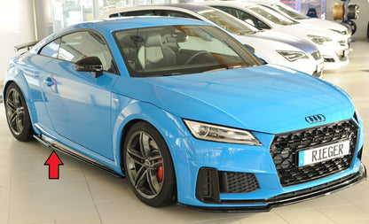 Audi TT (8J-FV/8S) Rieger Seitenschwelleransatz (ca. 19mm) rechts, für orig. Seitenschweller, ABS, für Fzg. mit S-Line Ext...