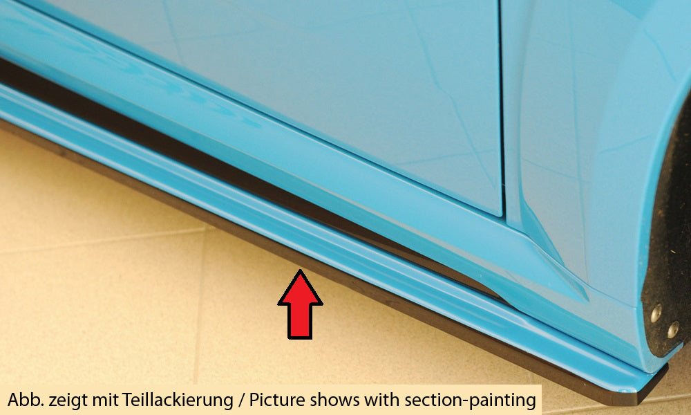 Audi TT (8J-FV/8S) Rieger Seitenschwelleransatz (ca. 19mm) rechts, für orig. Seitenschweller, ABS, für Fzg. mit S-Line Ext...