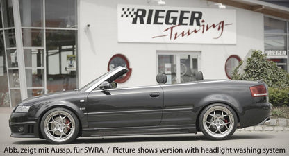 Audi A4 (8H) Rieger Spoilerstoßstange  mit seitlichen Lüftungsschlitzen, mit Halter f. orig. NSW, ABS, 
inkl. Montagezubehör, ABE