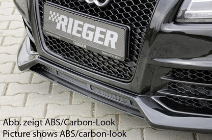 Audi A5 (B8/B81) Rieger Spoilerschwert für Spoilerstoßstange 55430/31/32/33 mittig, für Spoilerstoßstange, ABS, für Fzg. mit S-Line Exterieur und ohne S-Line Exterieur, 
inkl. Montagezubehör, ABE