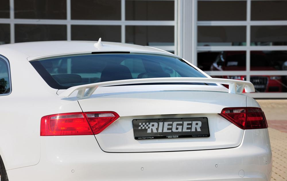 Audi A5 (B8/B81) Rieger Heckflügel  PUR, für Fzg. mit S-Line Exterieur und ohne S-Line Exterieur, 
inkl. Montagezubehör, ABE