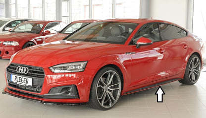 Audi A5 (B9/F5) Rieger Seitenschwelleransatz nur für S-Line-Schweller links, ABS, für Fzg. mit S-Line Exterieur, 
inkl. Montagezubehör, Gutachten