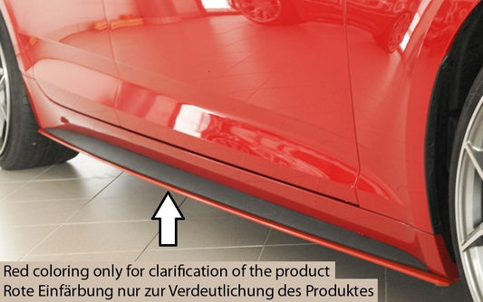 Audi A5 (B9/F5) Rieger Seitenschwelleransatz nur für S-Line-Schweller rechts, ABS, für Fzg. mit S-Line Exterieur, 
inkl. Montagezubehör, Gutachten