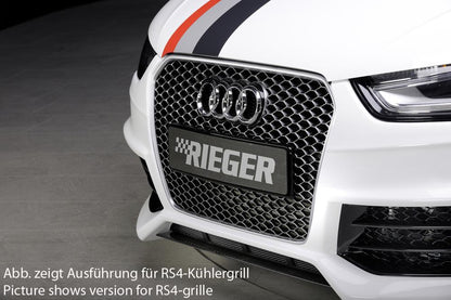 Audi A4 (B8/B81) Rieger Spoilerstoßstange nur für A4-Grill bzw. S4-Grill ABS, für Fzg. mit S-Line Exterieur und ohne S-Line Exterieur, 
inkl. Montagezubehör, Alugitter, ABE