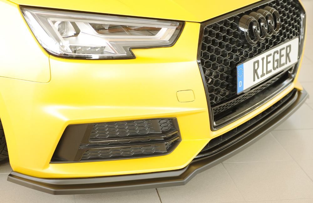 Audi A4 S4 (B9/F4) Rieger Spoilerschwert für orig. Frontschürze, ABS, für Fzg. mit S-Line Exterieur, 
inkl. Montagezubehör...