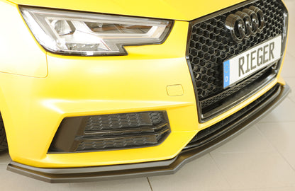 Audi A4 S4 (B9/F4) Rieger Spoilerschwert für orig. Frontschürze, ABS, für Fzg. mit S-Line Exterieur, 
inkl. Montagezubehör...