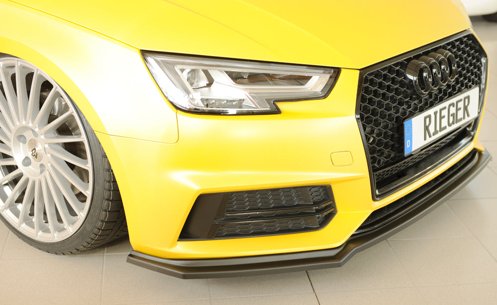 Audi A4 S4 (B9/F4) Rieger Spoilerschwert für orig. Frontschürze, ABS, für Fzg. mit S-Line Exterieur, 
inkl. Montagezubehör...