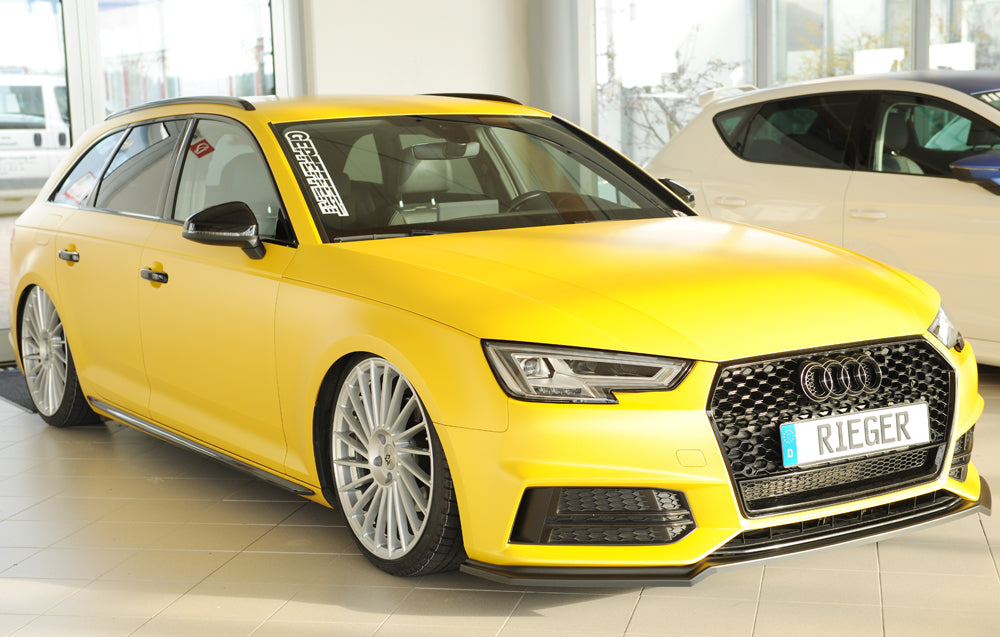 Audi A4 S4 (B9/F4) Rieger Spoilerschwert für orig. Frontschürze, ABS, für Fzg. mit S-Line Exterieur, 
inkl. Montagezubehör...