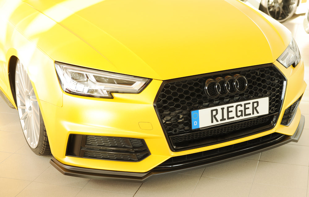 Audi A4 S4 (B9/F4) Rieger Spoilerschwert für orig. Frontschürze, ABS, für Fzg. mit S-Line Exterieur, 
inkl. Montagezubehör...