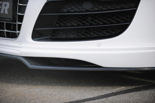 Audi R8 (42) Rieger Carbon-Spoilerschwert für Spoilerlippe 55611 gekantete Version, für Spoilerlippe, Carbon, 
inkl. Montagezubehör, ABE