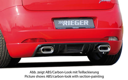 Fiat Grande Punto (199) Rieger Heckansatz   nicht Evo ! ABS, 
inkl. Alugitter, Montagezubehör, Gutachten