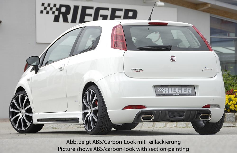 Fiat Grande Punto (199) Rieger Heckansatz   nicht Evo ! ABS, 
inkl. Alugitter, Montagezubehör, Gutachten