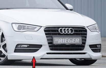 Audi A3 (8V) Rieger Spoilerlippe    ABS, für Fzg. ohne S-Line Exterieur, 
inkl. Montagezubehör, ABE