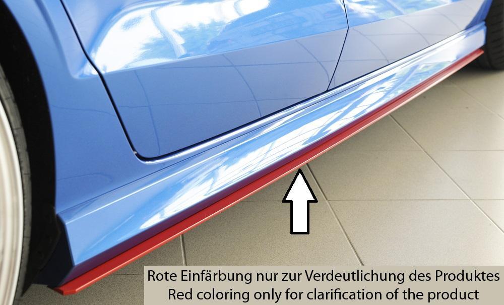 Audi A3 (8V) Rieger Seitenschwelleransatz für S-Line-Schweller / S3-/ RS3-Schweller rechts, ABS, für Fzg. mit S-Line Exterieur, 
inkl. Montagezubehör, Gutachten