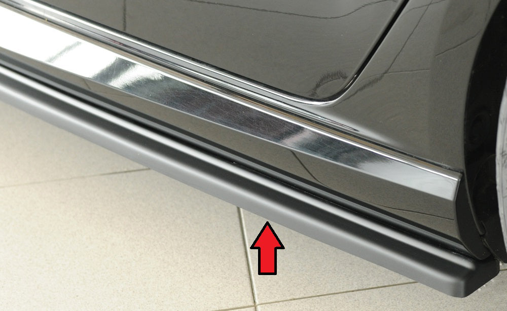 Audi RS3 (8V) Rieger Seitenschwelleransatz links, für orig. Seitenschweller, ABS, 
inkl. Montagezubehör, Gutachten