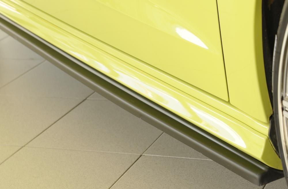 Audi A3 (8V) Rieger Seitenschwelleransatz für S-Line-Schweller / S3-Schweller rechts, für orig. Seitenschweller, ABS, für Fzg. mit S-Line Exterieur, 
inkl. Montagezubehör, Gutachten