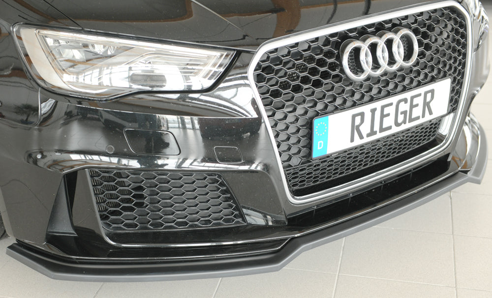Audi RS3 (8V) Rieger Spoilerschwert für orig. Frontschürze, ABS, 
inkl. Montagezubehör, ABE