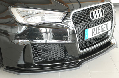 Audi RS3 (8V) Rieger Spoilerschwert für orig. Frontschürze, ABS, 
inkl. Montagezubehör, ABE
