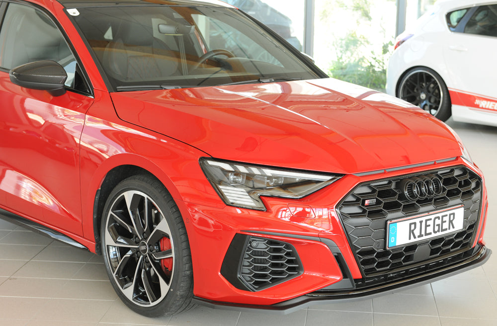 Audi A3 S3 (GY) Rieger Spoilerschwert für orig. Frontschürze, ABS, für Fzg. mit S-Line Exterieur, 
inkl. Montagezubehör, ABE