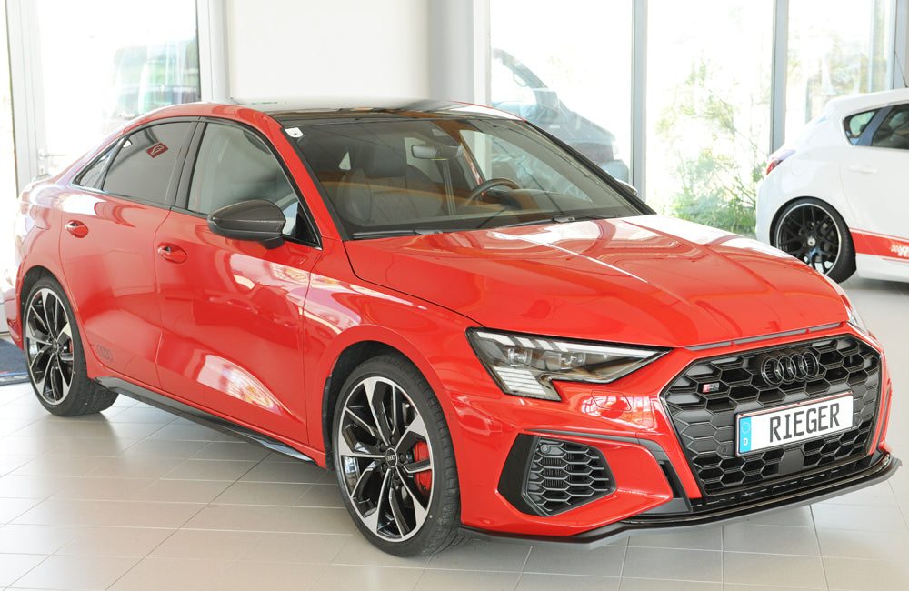 Audi A3 S3 (GY) Rieger Spoilerschwert für orig. Frontschürze, ABS, für Fzg. mit S-Line Exterieur, 
inkl. Montagezubehör, ABE