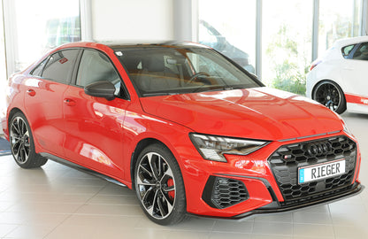 Audi A3 S3 (GY) Rieger Spoilerschwert für orig. Frontschürze, ABS, für Fzg. mit S-Line Exterieur, 
inkl. Montagezubehör, ABE