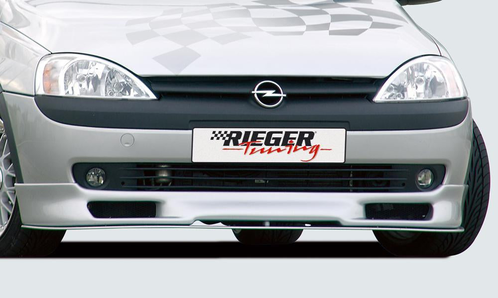 Opel Corsa C Rieger Spoilerlippe   bis Mod. 2002 ABS, 
inkl. Gutachten, Montagezubehör