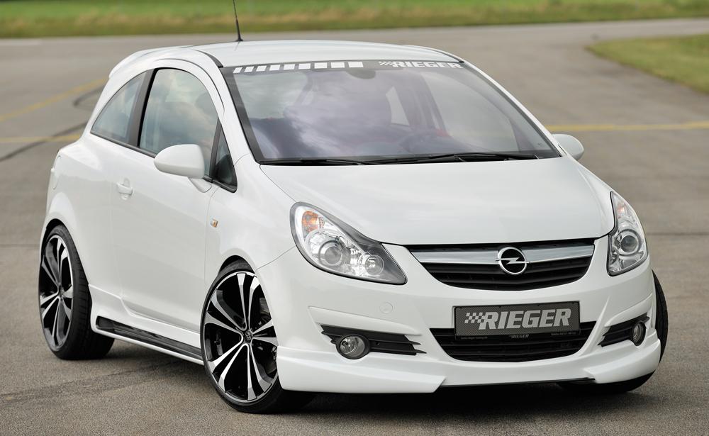 Opel Corsa D Rieger Spoilerlippe  ABS, 
inkl. Montagezubehör, ABE