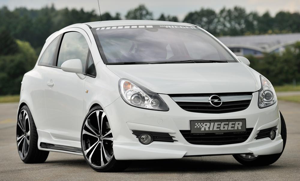 Opel Corsa D Rieger Spoilerlippe  ABS, 
inkl. Montagezubehör, ABE