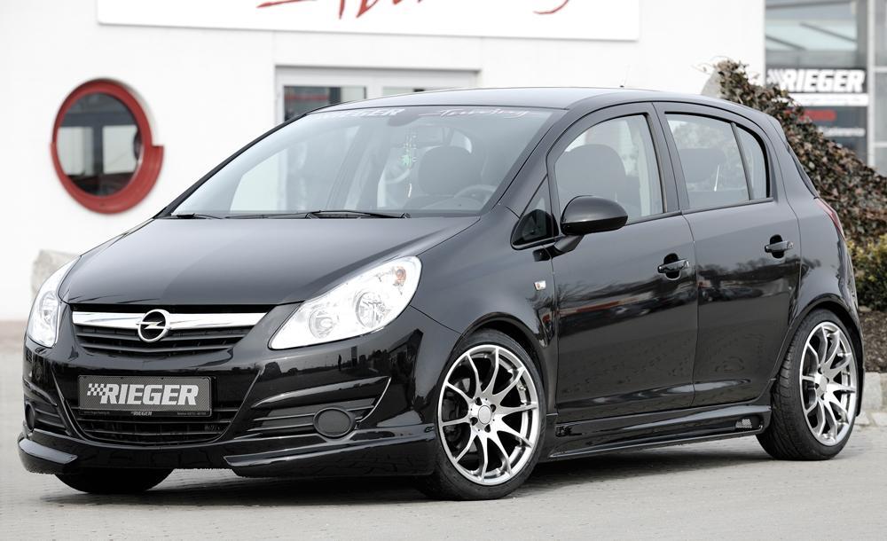 Opel Corsa D Rieger Spoilerlippe  ABS, 
inkl. Montagezubehör, ABE