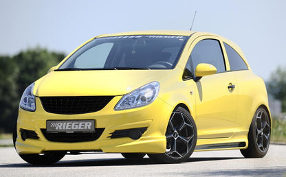 Opel Corsa D Rieger Spoilerlippe  ABS, 
inkl. Montagezubehör, ABE