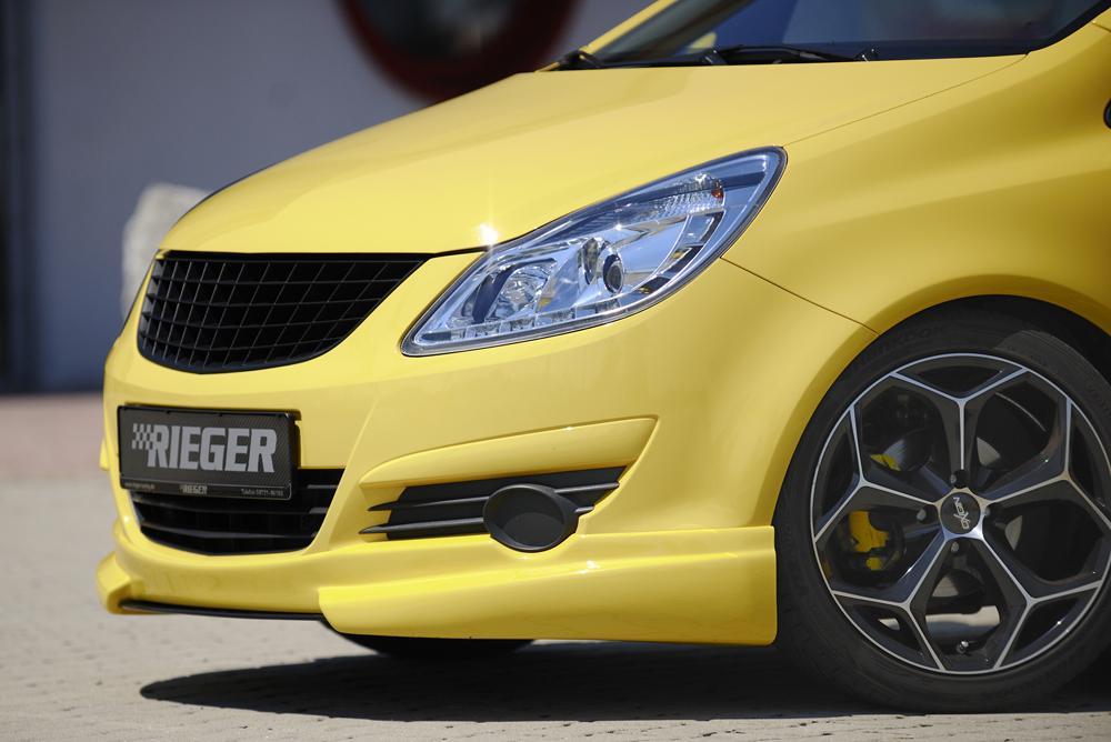 Opel Corsa D Rieger Spoilerlippe  ABS, 
inkl. Montagezubehör, ABE