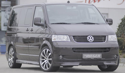 VW T5 Bus Rieger Spoilerlippe für alle Modelle mit Multivan-/Caravellefront ABS, 
inkl. Montagezubehör, ABE