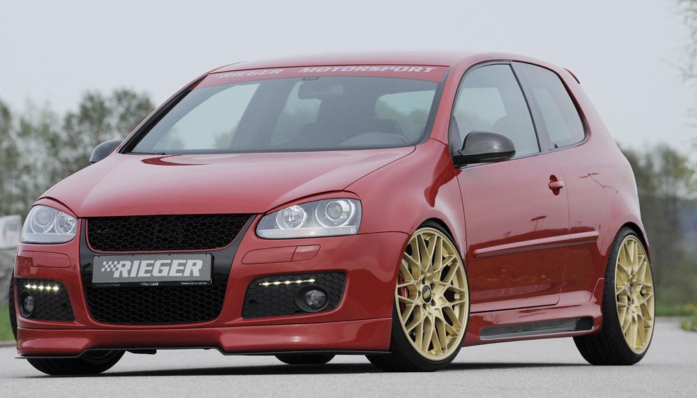 VW Golf 5 Rieger Seitenschweller   -> nur für GTI rechts, mit Schacht, mit Ausschnitt, ABS, 
Alugitter, Gutachten, Montagezubehör