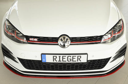 VW Golf 7 GTI-TCR Rieger Spoilerschwert nur für GTI - TCR für orig. Frontschürze für orig. Frontschürze, ABS, 
inkl. Montagezubehör, ABE