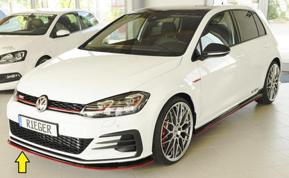 VW Golf 7 GTI-TCR Rieger Spoilerschwert nur für GTI - TCR für orig. Frontschürze für orig. Frontschürze, ABS, 
inkl. Montagezubehör, ABE