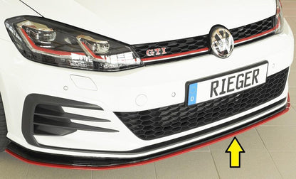 VW Golf 7 GTI-TCR Rieger Spoilerschwert nur für GTI - TCR für orig. Frontschürze für orig. Frontschürze, ABS, 
inkl. Montagezubehör, ABE