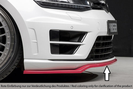 VW Golf 7 Rieger Spoilerschwert nur für R / R-Line für orig. Frontschürze ABS, für Fzg. mit R-Line Exterieur, 
inkl. Montagezubehör, ABE