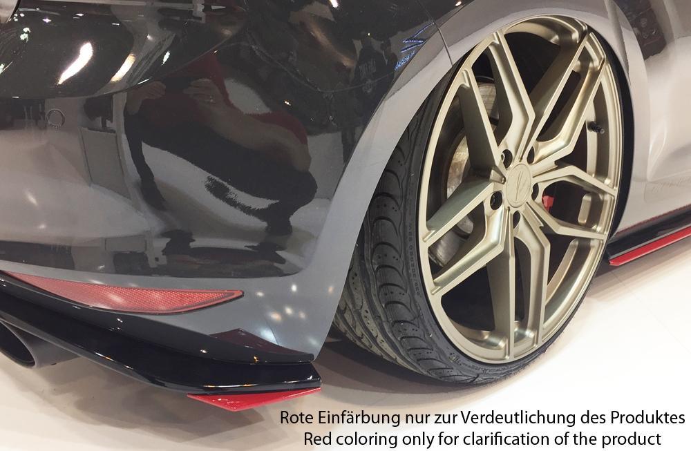 VW Golf 7 GTI Clubsport Rieger Heckschürzenansatz seitlich links nur für orig. Heckeinsatz links, für orig. Heckeinsatz, ABS, 
inkl. Montagezubehör, Gutachten