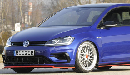 VW Golf 7 R Rieger Spoilerschwert nur für R / R-Line für orig. Frontschürze ABS, für Fzg. mit R-Line Exterieur, 
inkl. Montagezubehör, ABE