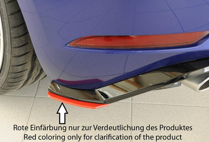 VW Golf 7 GTI Rieger Heckschürzenansatz seitlich rechts nur für orig. Heckeinsatz rechts, für orig. Heckeinsatz, ABS, für Fzg. mit R-Line Exterieur, 
inkl. Montagezubehör, Gutachten