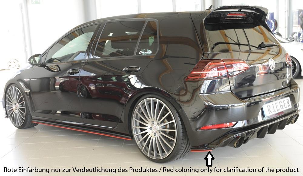 VW Golf 7 GTI Rieger Heckschürzenansatz seitlich links für Rieger Heckeinsatz links, für Rieger Heckeinsatz, ABS, 
inkl. Montagezubehör, Gutachten