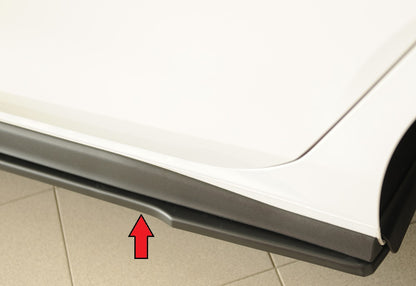 VW Golf 8 GTI Clubsport Rieger Seitenschwelleransatz links, ABS, 
inkl. Montagezubehör, Gutachten