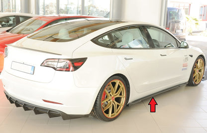 Tesla Model 3  (003) Rieger Seitenschwelleransatz rechts, für orig. Seitenschweller, ABS, 
inkl. Montagezubehör, Gutachten