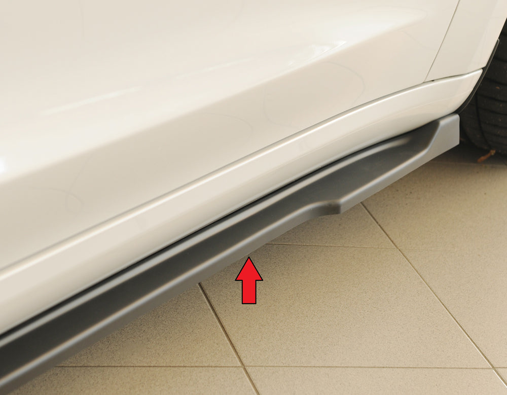 Tesla Model 3  (003) Rieger Seitenschwelleransatz rechts, für orig. Seitenschweller, ABS, 
inkl. Montagezubehör, Gutachten